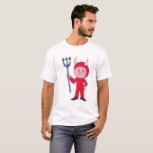 Cute Devil Halloween Costume T-shirt (Voorkant volledig)