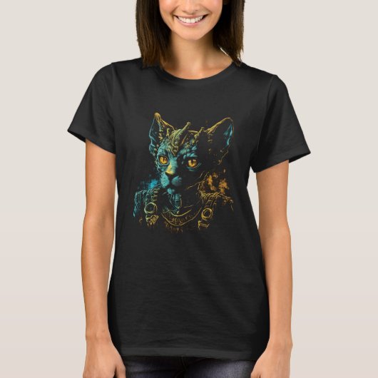 Cute Devon Rex Cat Lover Pharaoh Devon Rex Cat Cos T-shirt (Voorkant)