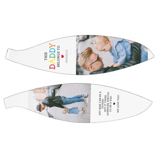 Cute "Deze papa behoort tot" Foto Collage Basketbal (Panelen)