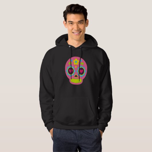 Cute Dia De Los Muertos Baby Sugar Skull Kids Todd Hoodie (Voorkant volledig)