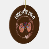 Cute Dialyse Nurse Kidney Art Transplant Tech Keramisch Ornament (Rechts)