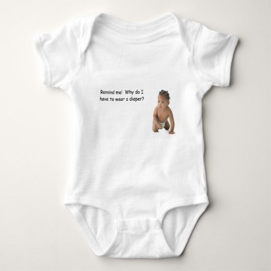 Cute Diaper-dekking Romper (Voorkant)
