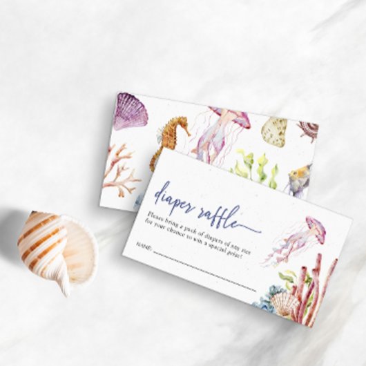 Cute Diaper Raffle Kaart