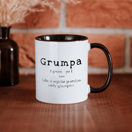 Cute Dictionary Grumpa Grandfather Grandpa Gift Mok
