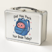 Cute “Did You Pack Your Brain Today?” Brain Pun (Voorkant)