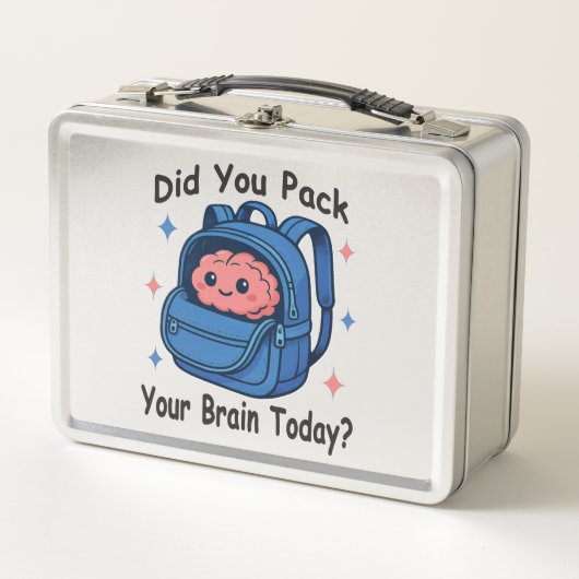 Cute “Did You Pack Your Brain Today?” Brain Pun (Voorkant)