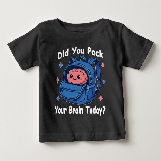Cute “Did You Pack Your Brain Today?” Brain Pun (Voorkant)