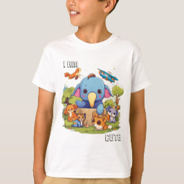 Cute dier cartoonillustratie ik ben schattig t-shirt