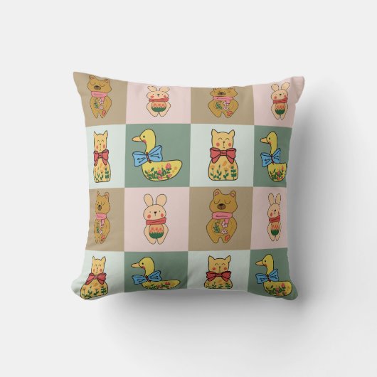 Cute dier voor bank- en slaapkamerdecoratie kussen (Voorkant)