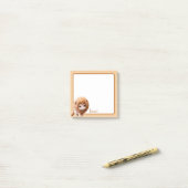 Cute Dieren Baby Leeuw Post-it® Notes (Op bureau)