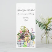 Cute Dieren Baby Shower Bedankkaart (Staand voorkant)