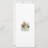 Cute Dieren Baby Shower Bedankkaart (Achterkant)