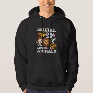 Cute Dieren in de Dierentuin Olifant & Giraffe Ill Hoodie