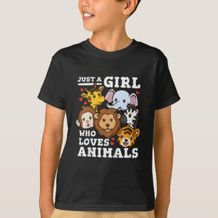 Cute Dieren in de Dierentuin Olifant & Giraffe Ill T-shirt