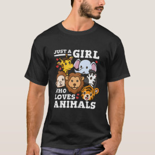Cute Dieren in de Dierentuin Olifant & Giraffe Ill T-shirt