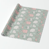 Cute Dieren Inpakpapier (Uitgerold)