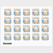 Cute Dieren Noahs Ark Baby Shower Sticker (Vel)
