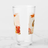Cute dieren op glas. glas (Links)