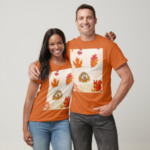 Cute dieren op t-shirt. t-shirt