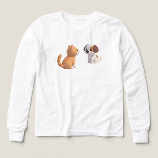 Cute Dierenliefhebbers T-shirt (Voorkant)