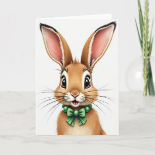 Cute Dierenportretkaart Kaart