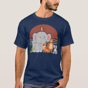 Cute dierentuin Dieren Jongens Meisjes Kawaii cade T-shirt