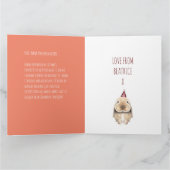 Cute Digitale Konijn Bedankkaart Kaart (Binnen)