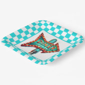 Cute Diner retro party  Papieren Bordje (Gebogen)
