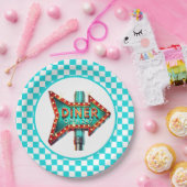 Cute Diner retro party Papieren Bordje (Feest)