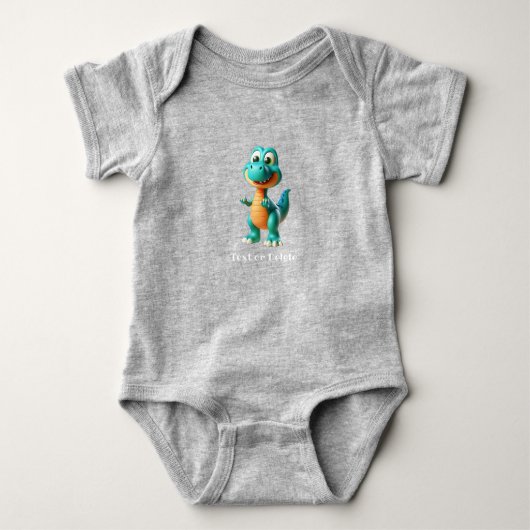 Cute Dino Baby Romper (Voorkant)