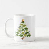 Cute Dino Christmas Tree Merry Dinomas Xmas Lights Koffiemok (Links)