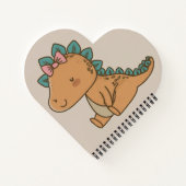 Cute Dino-design voor kinderen Notitieboek (Achterkant)