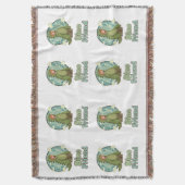 Cute Dino Friend Anime Boy - Green Dinosaur Deken (Voorkant Verticaal)