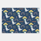 Cute Dino Pattern Inpakpapier Vel (Voorkant 2)