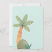 Cute Dino thema verjaardagsfeestje voor kinderen Kaart (Achterkant)