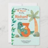 Cute Dino thema verjaardagsfeestje voor kinderen Kaart (Voorkant)