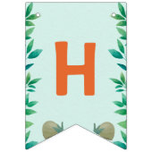 Cute Dino ThUnited Kind Birthday Party Vlaggetjes (Eerste vlag)