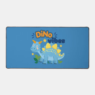Cute Dino Vibes Blauwe Stegosaurus Bureaumat