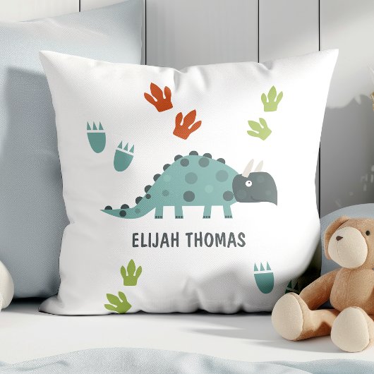  Cute Dino Voetafdruk  Kussen