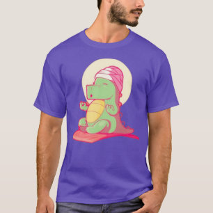 Cute Dino YogaYoga mat Flexibiliteit Funny Yoga Me T-shirt