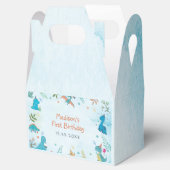 Cute Dinosaur 1e verjaardag Bedankdoosjes (Geopend)