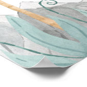 Cute Dinosaur 1st Day School Photo Op Sign Poster (Hoek)