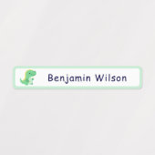 Cute Dinosaur Aangepaste Naam voor Kinderen Labels (Design 1)