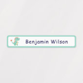 Cute Dinosaur Aangepaste Naam voor Kinderen Labels (Design 2)