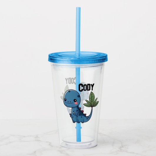 Cute Dinosaur Acryl Drinkbeker (Voorkant)