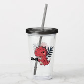 Cute Dinosaur Acryl Drinkbeker (Achterkant)