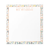 Cute Dinosaur Alphabet - Van de lessenaar van de j Notitieblok (Voorkant)