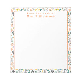 Cute Dinosaur Alphabet - Van de lessenaar van de j Notitieblok