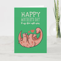 Cute Dinosaur Animal Cartoon Happy Moederdag