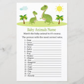 Cute Dinosaur Baby Animals Name Game (Voorkant)